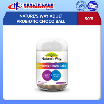 NATURE'S WAY ADULT PROBIOTIC CHOCO BALL (50'S)